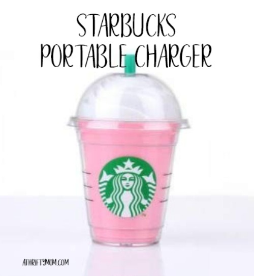 Starbucks portable charger A Thrifty Mom