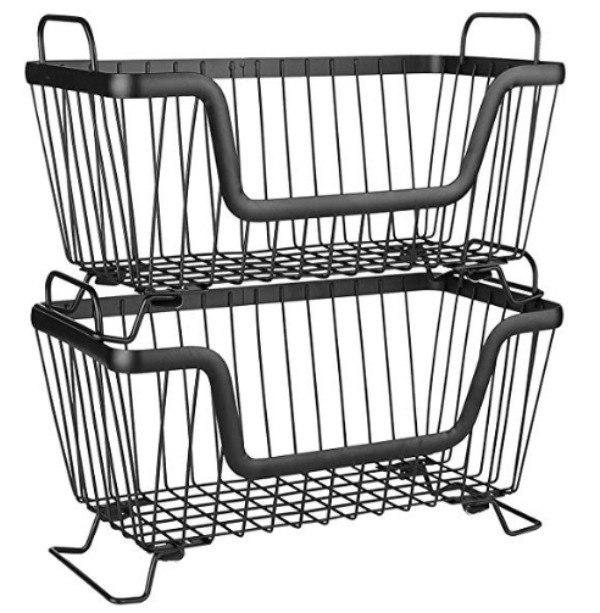 Stackable metal storage bins A Thrifty Mom