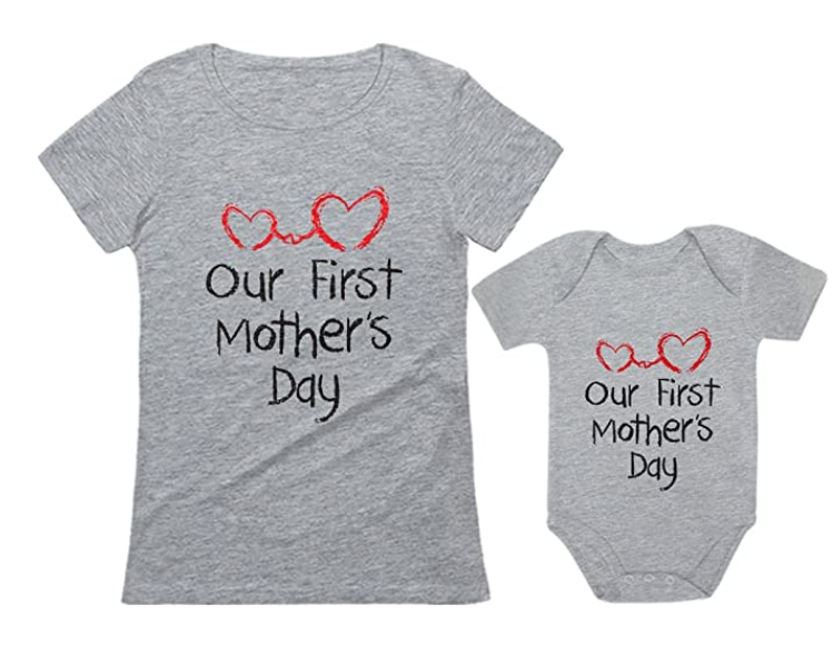 First Mother's Day Matching Set - A Thrifty Mom