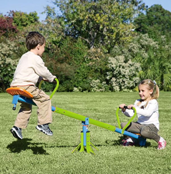 Swiveling seesaw - A Thrifty Mom