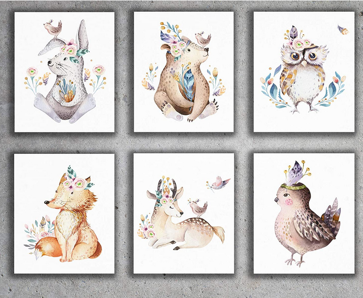 Safari Animal Art Print Set – A Thrifty Mom