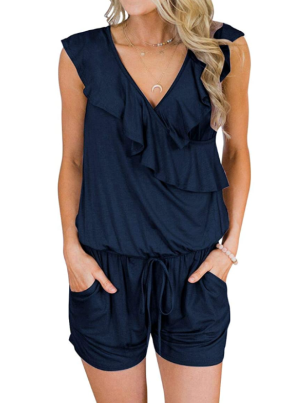 Vneck ruffled romper - A Thrifty Mom - Recipes, Crafts, DIY and more