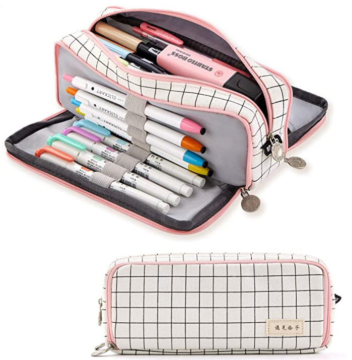 Large Canvas Pencil Case - A Thrifty Mom