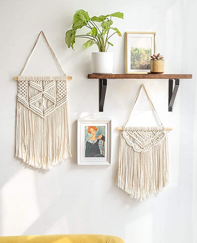 View of Macrame Boho Wall Hangings – A Thrifty Mom