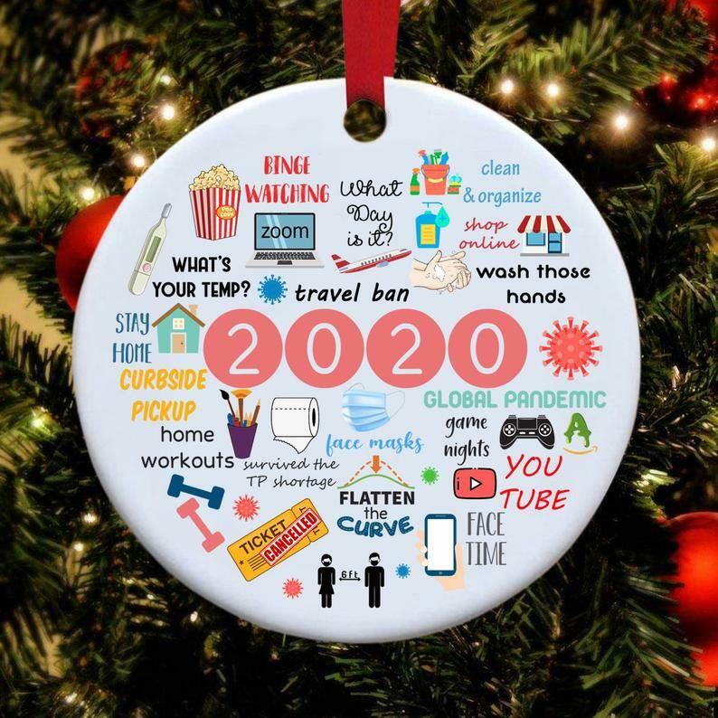 2020 Christmas ornament A Thrifty Mom