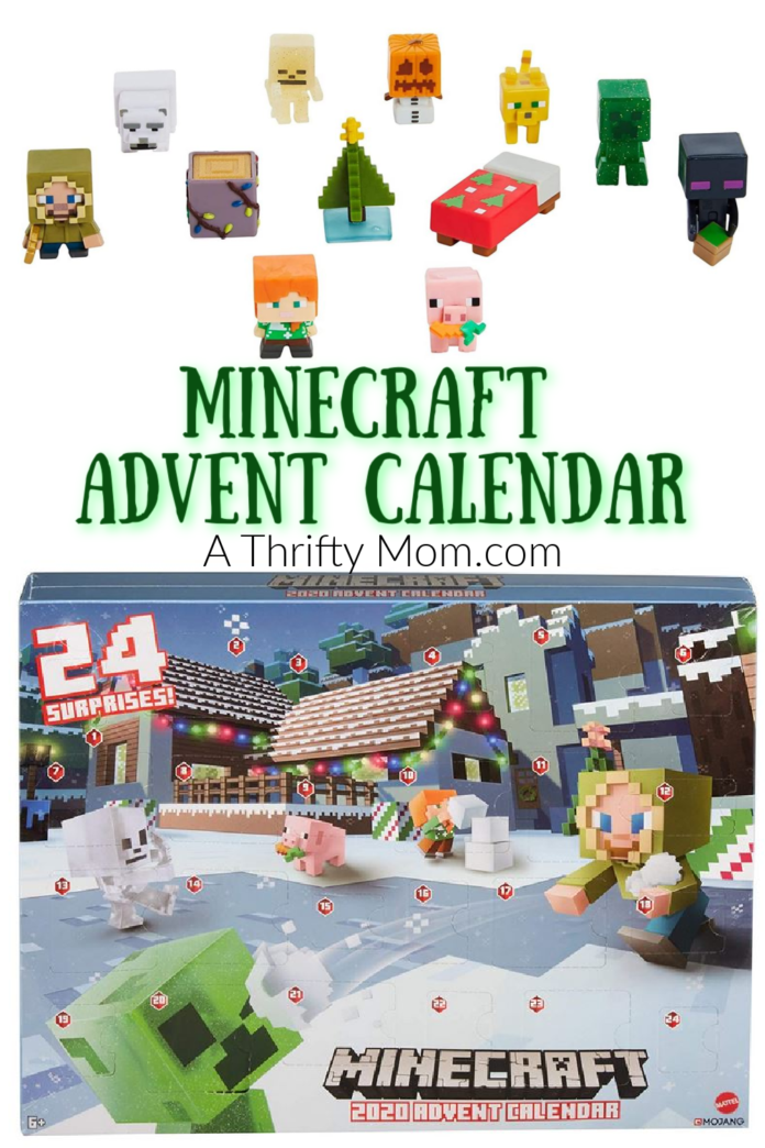 Minecraft Advent Calendar A Thrifty Mom