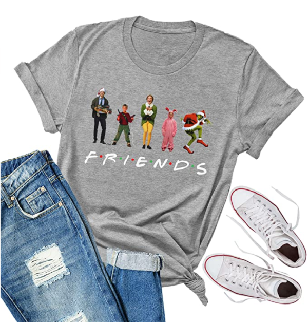 Friends Christmas T-shirt - A Thrifty Mom