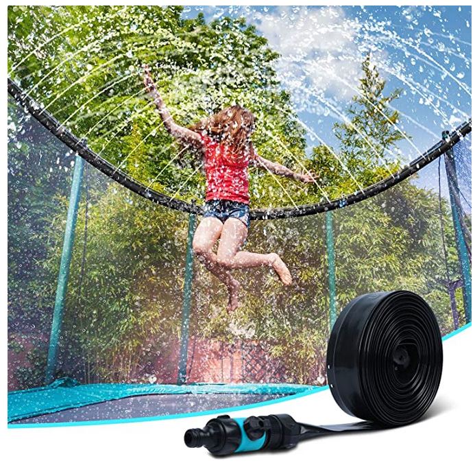 Trampoline Sprinkler for Kids A Thrifty Mom