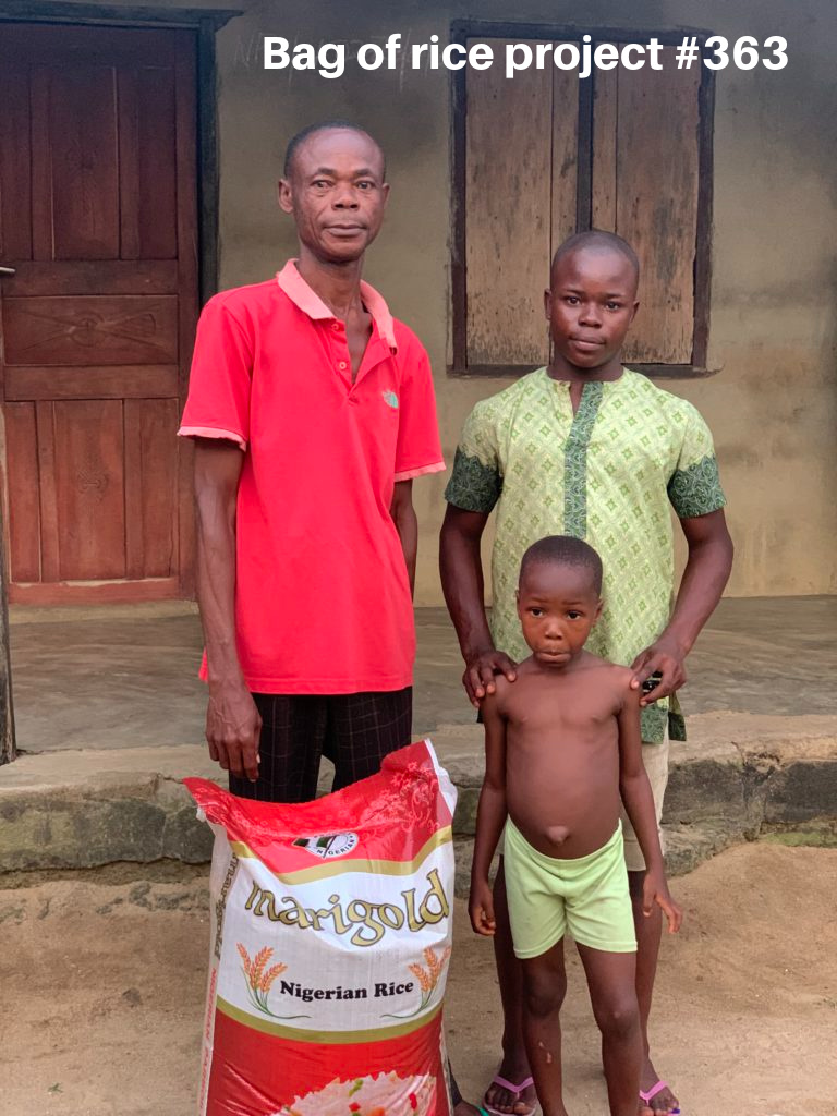 Bag of Rice Project #363 -A visit to the Udo family – A Thrifty Mom