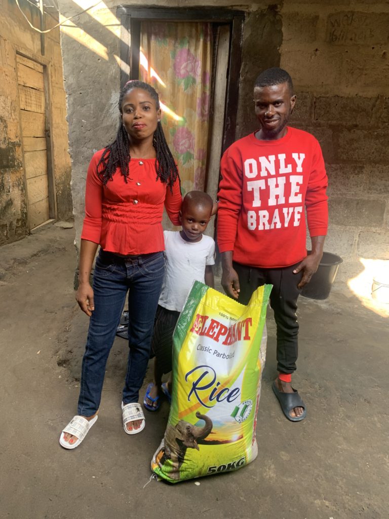 Bag of Rice Project 437 A visit to the Akpan family A Thrifty Mom