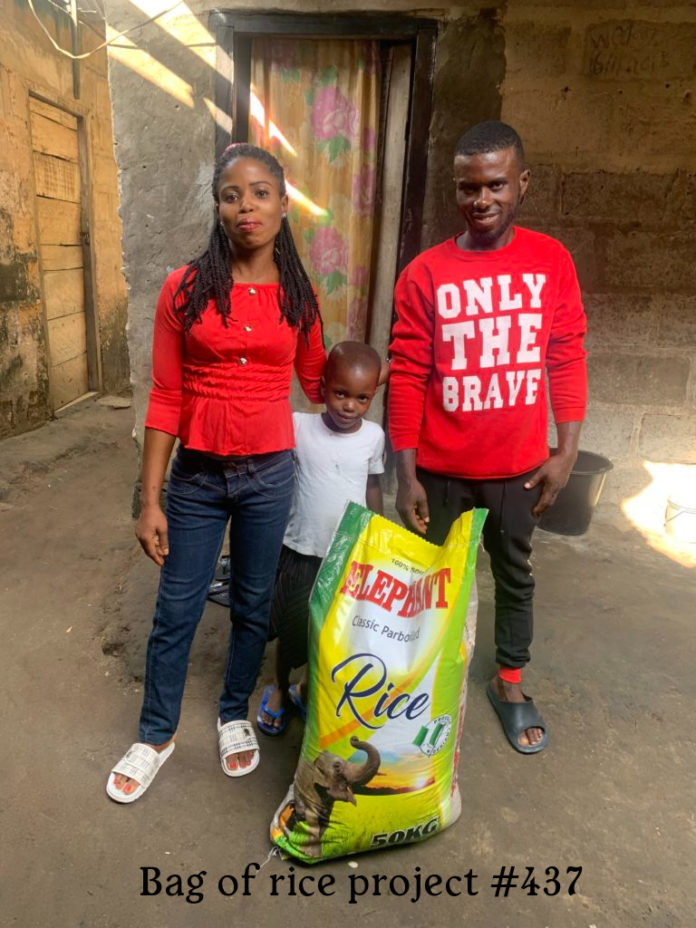 Bag of Rice Project 437 A visit to the Akpan family A Thrifty Mom