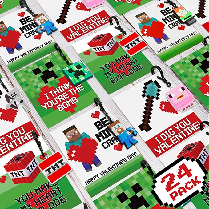 Minecraft valentines - A Thrifty Mom