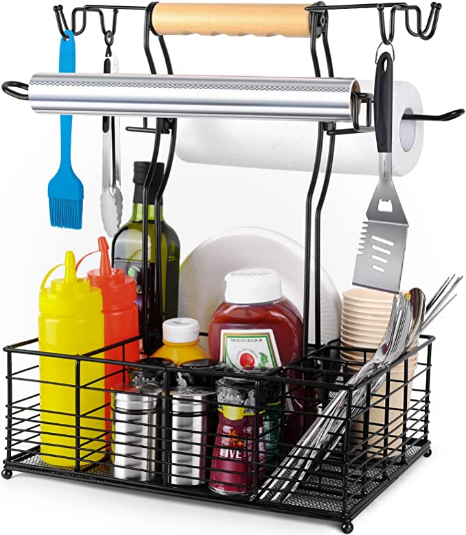 Metal grill caddy A Thrifty Mom