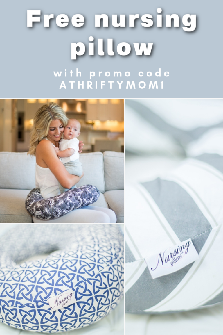 FREE NURSING PILLOW at use promo code ATHRIFTYMOM1