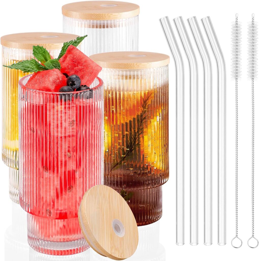 Deli Glassware Ribbed Ribbed glassware – A Thrifty Mom