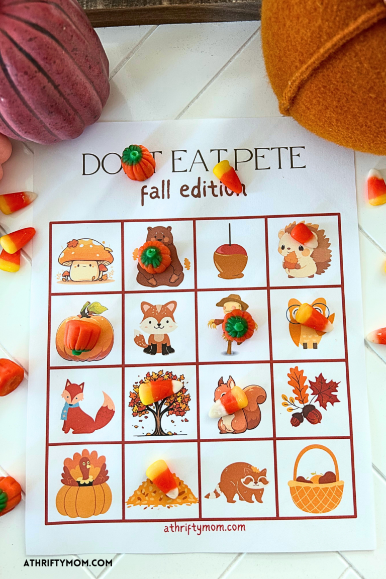 Don't Eat Pete fall edition with free printable - A Thrifty Mom