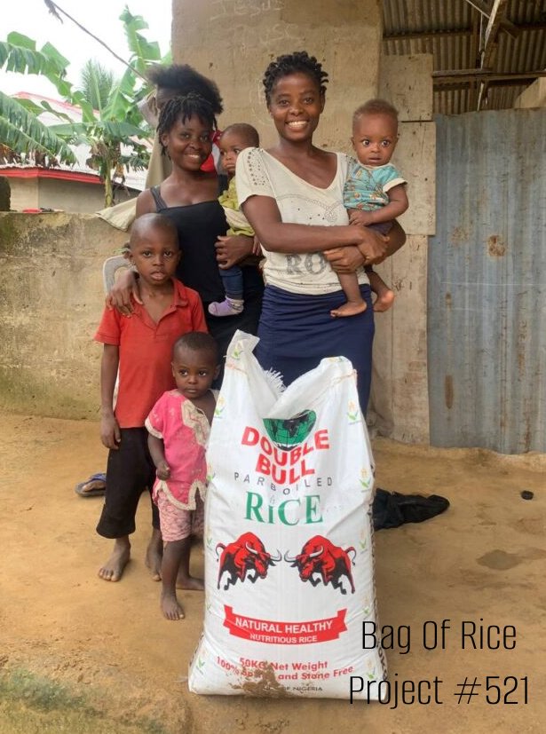 Bag of Rice Project 521 A visit to the Udoh family A Thrifty Mom