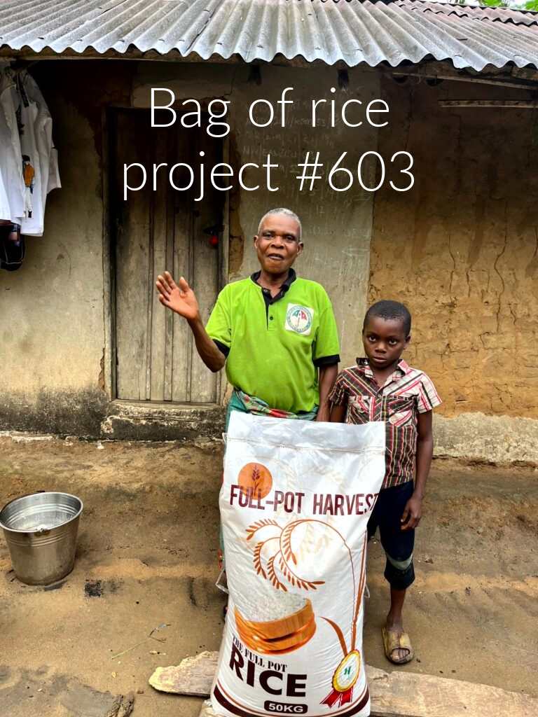 Bag of Rice Project #603 -A visit to the Ruben family - A Thrifty Mom